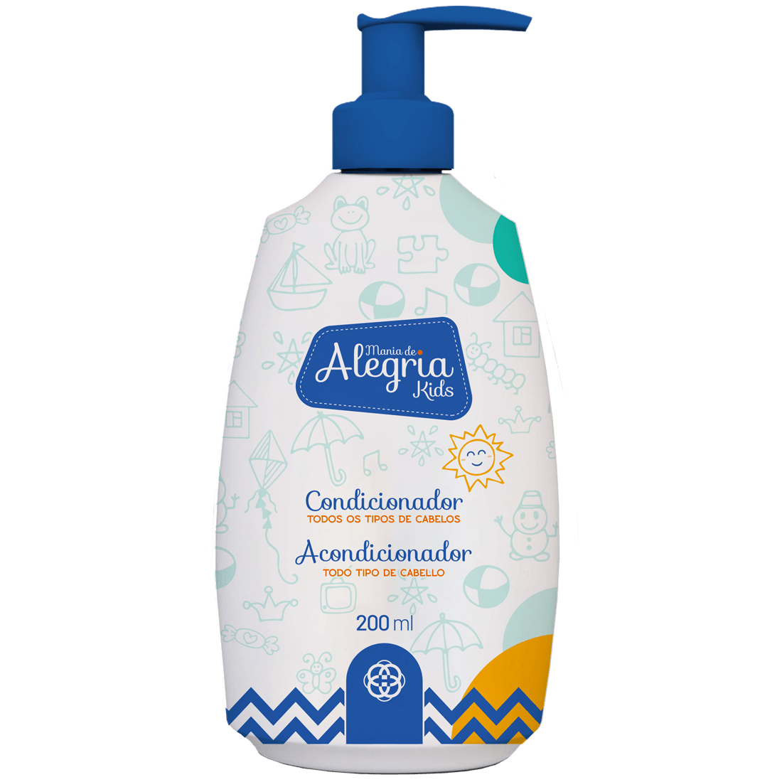 Foto do produto Condicionador Todo Tipo de Cabelo Mania De Alegria Kids 200ml