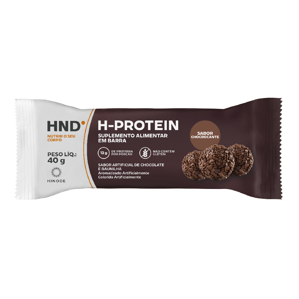 Foto do produto H- Protein Suplemento Alimentar em barra Sabor Chocrocante HND 40g
