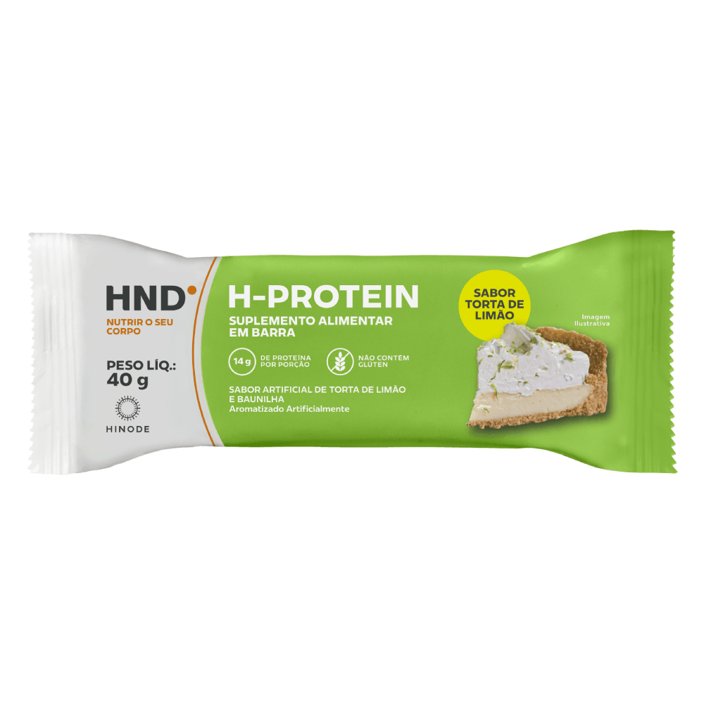 Foto do produto H- Protein Suplemento Alimentar em barra Sabor Torta de Limão HND 40g