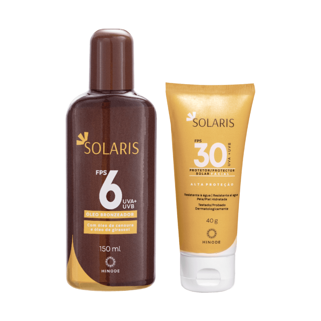 Foto do produto Kit Protetor Solar e Óleo Bronzeador FPS 30 Solaris 40g