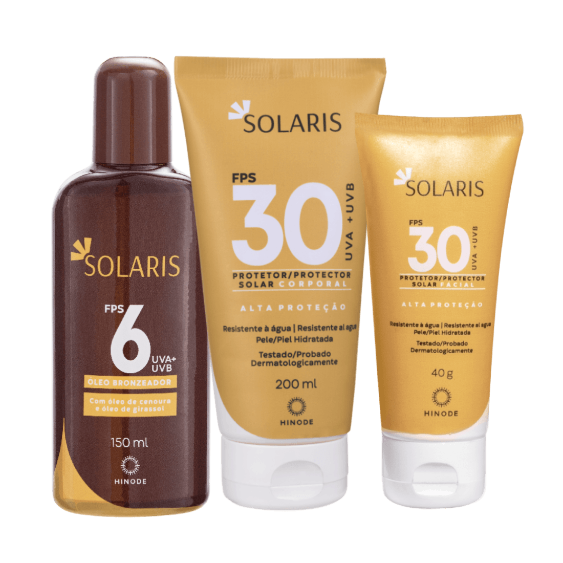 Foto do produto Kit Protetor solar FPS 30 e Óleo Bronzeador Solaris - 2 uni