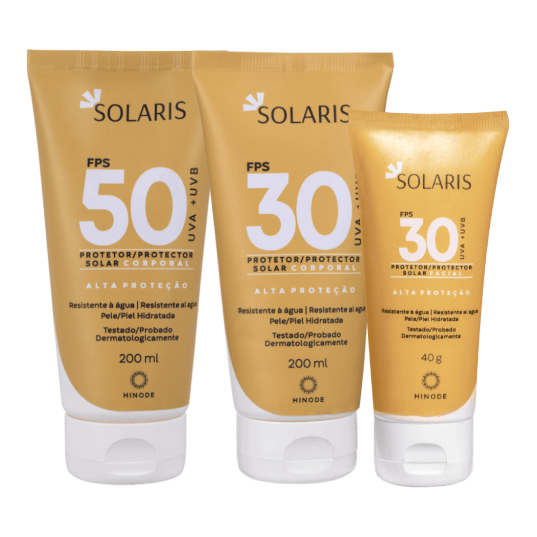 Foto do produto Kit Protetor Solar Corporal e Facial Solaris FPS 50 e 30 Solaris