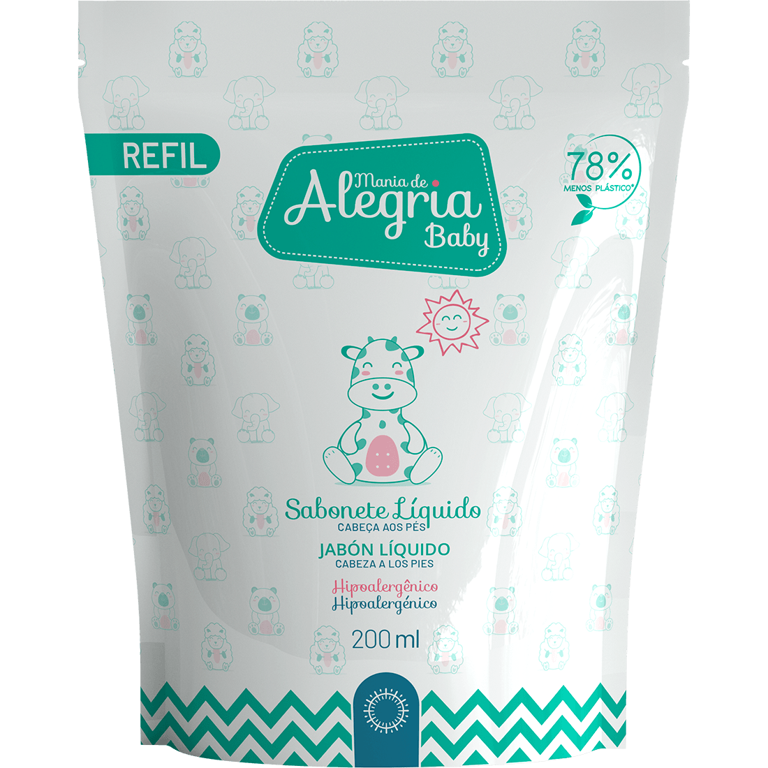 Foto do produto Refil Sabonete Líquido Mania de Alegria Baby 200ml