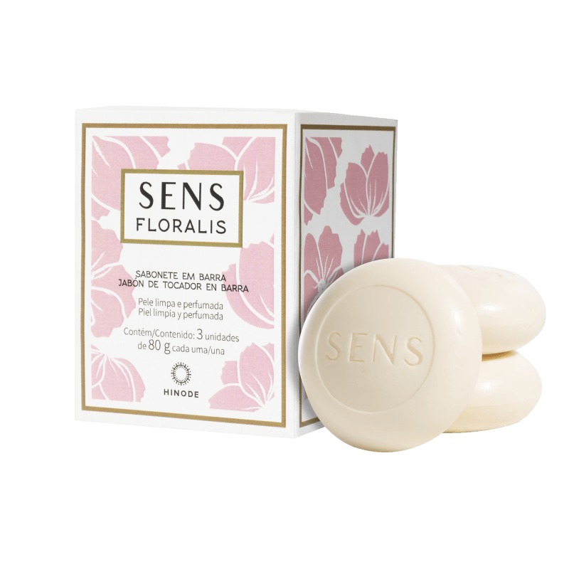Foto do produto Sabonete em Barras Sens Floralis Hinode Com 3 Unidades 80g