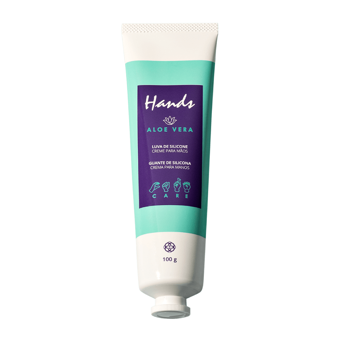 Luva De Silicone Aloe Vera Creme Para As Mãos Hands 100g