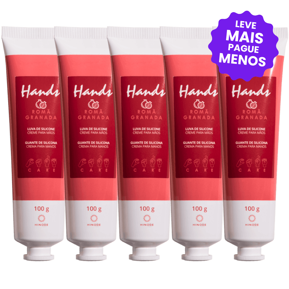 Kit 5 Luvas De Silicone Romã Hands 100g