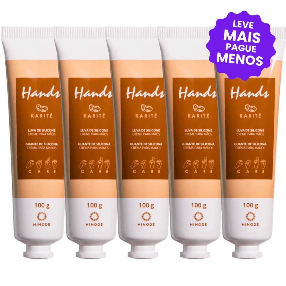 Kit 5 Luvas De Silicone Karité Hands 100g