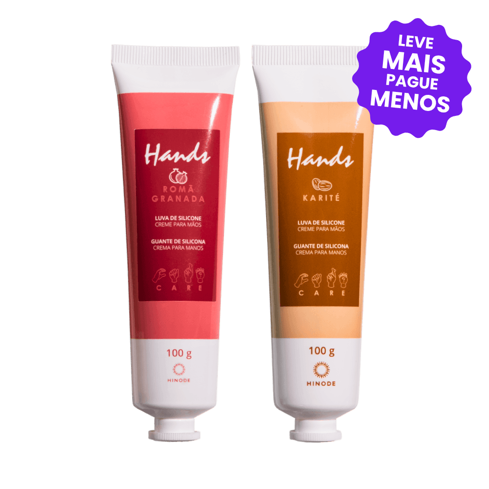 Kit 2 Luvas De Silicone Karité + Romã Hands 100g